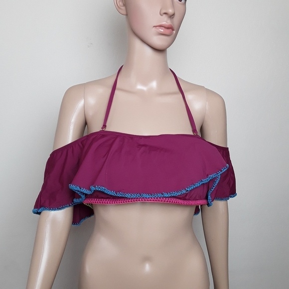 Cremieux | Cold shoulder ruffle top bikini set summer - Picture 6 of 8